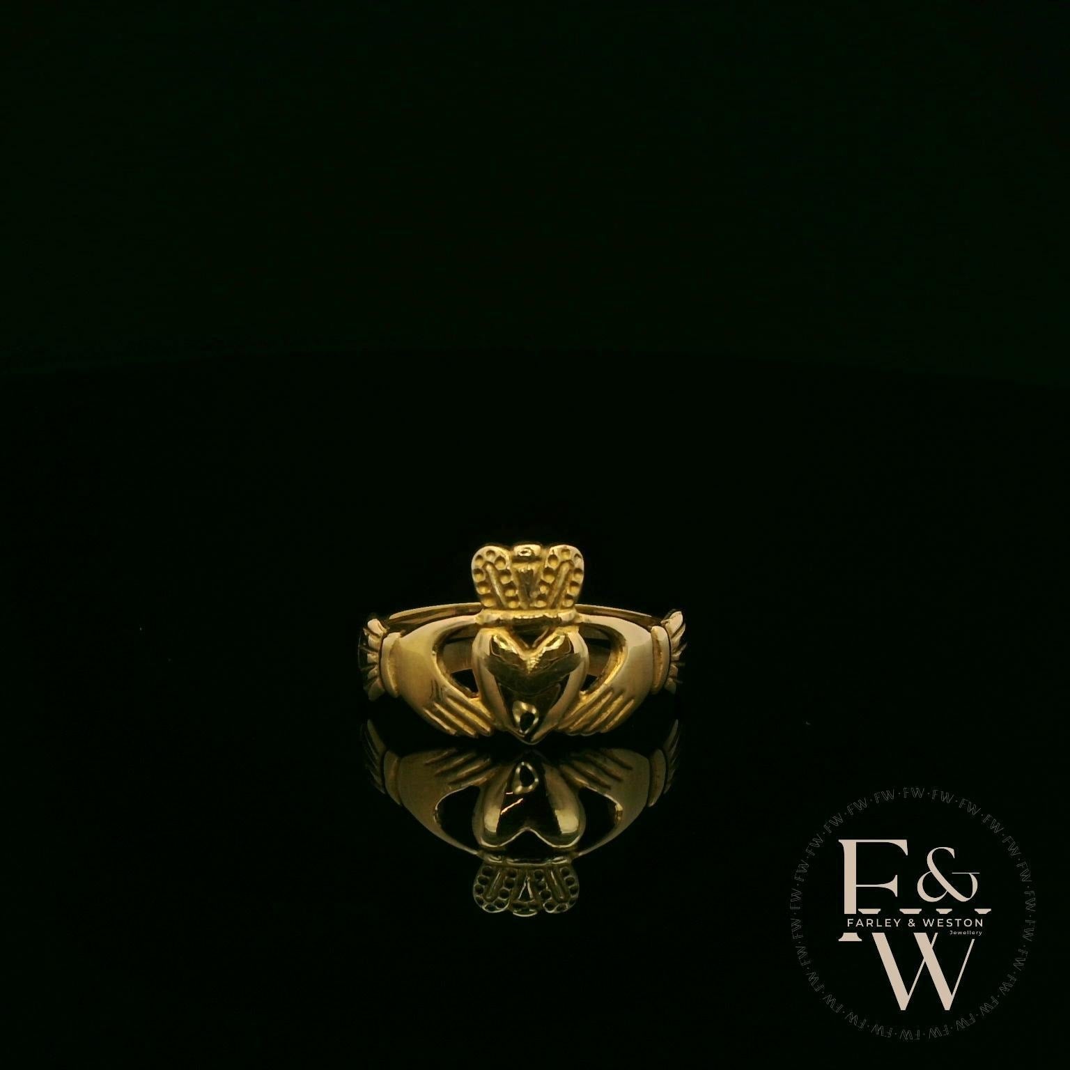 9ct Yellow Gold Claddagh Ring