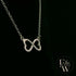 Silver Infinity Heart Charm Pendant