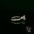 9ct White Gold Lab Grown Diamond Single Stone with Bezel Set Head Ring