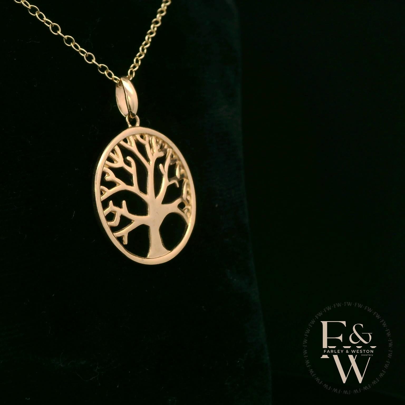 9ct Yellow Gold Tree of Life Pendant