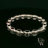 Sterling Silver Oval Garnet Bracelet