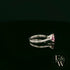 Sterling Silver Pink CZ Solitaire Ring