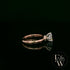 9ct Rose Gold Lab Grown Diamond Single Stone with Bezel Set Head Ring