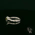 Sterling Silver Peridot CZ Single Stone Ring