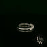 9ct White Gold White Moissanite Half Eternity Ring