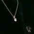 9ct White Gold & Solitaire Moissanite Pendant