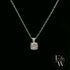 Sterling Silver 1ct Single Stone Moissanite Pendant
