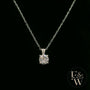 Sterling Silver 1ct Single Stone Moissanite Pendant