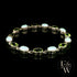 Sterling Silver Oval Cultured Opal and Peridot Bracelet