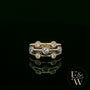Diamond Unique 9ct Yellow and White Gold Raindance Ring