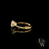 White Moissanite Solitaire 9ct Yellow Gold Ring