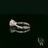 9ct White Gold and White Moissanite Single Stone Ring