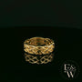 9ct Yellow Gold Fully-Woven Design Band Ring