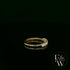 9ct Yellow Gold White Moissanite Half Eternity Ring