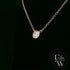 9ct Yellow Single Stone Lab Grown Diamond Necklace