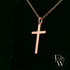 9ct Rose Gold Cross Pendant