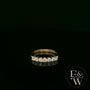 9ct Yellow Gold Lab Grown Diamond Half Eternity Ring