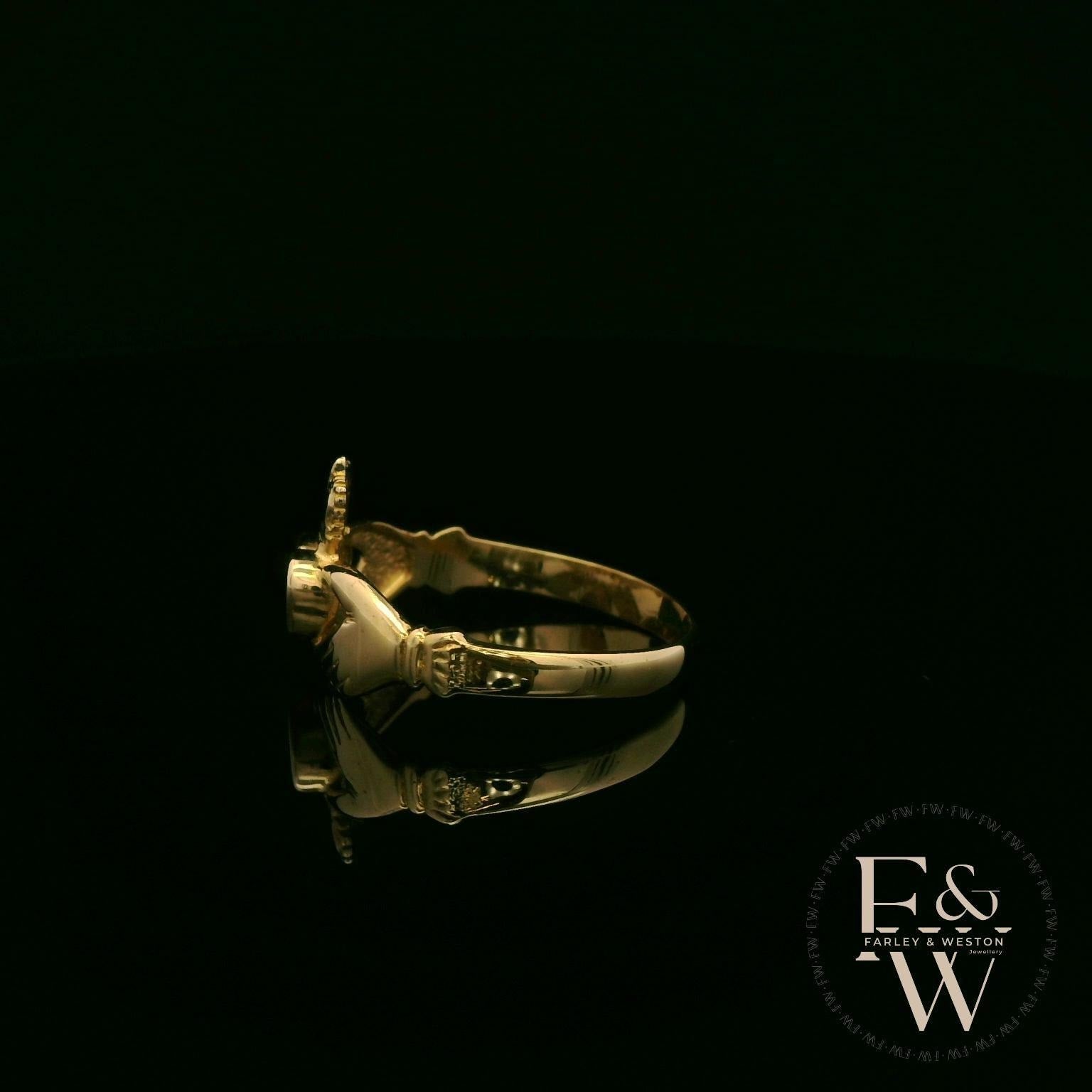 9ct Yellow Gold Claddagh Ring