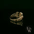 Diamond Unique 9ct Yellow Gold Raindance Ring