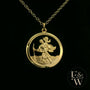 9ct Yellow Gold Saint Christopher Pendant