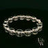Sterling Silver Oval Black Sapphire Bracelet