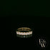 Moissanite & 9ct Yellow Gold Half-Eternity Ring