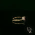 Lab Grown Ruby and Diamond 9ct Yellow Trilogy Ring