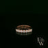 9ct Rose Gold White Moissanite Half Eternity Ring