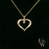9ct Yellow Gold Small Plain Heart Pendant