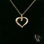 9ct Yellow Gold Small Plain Heart Pendant