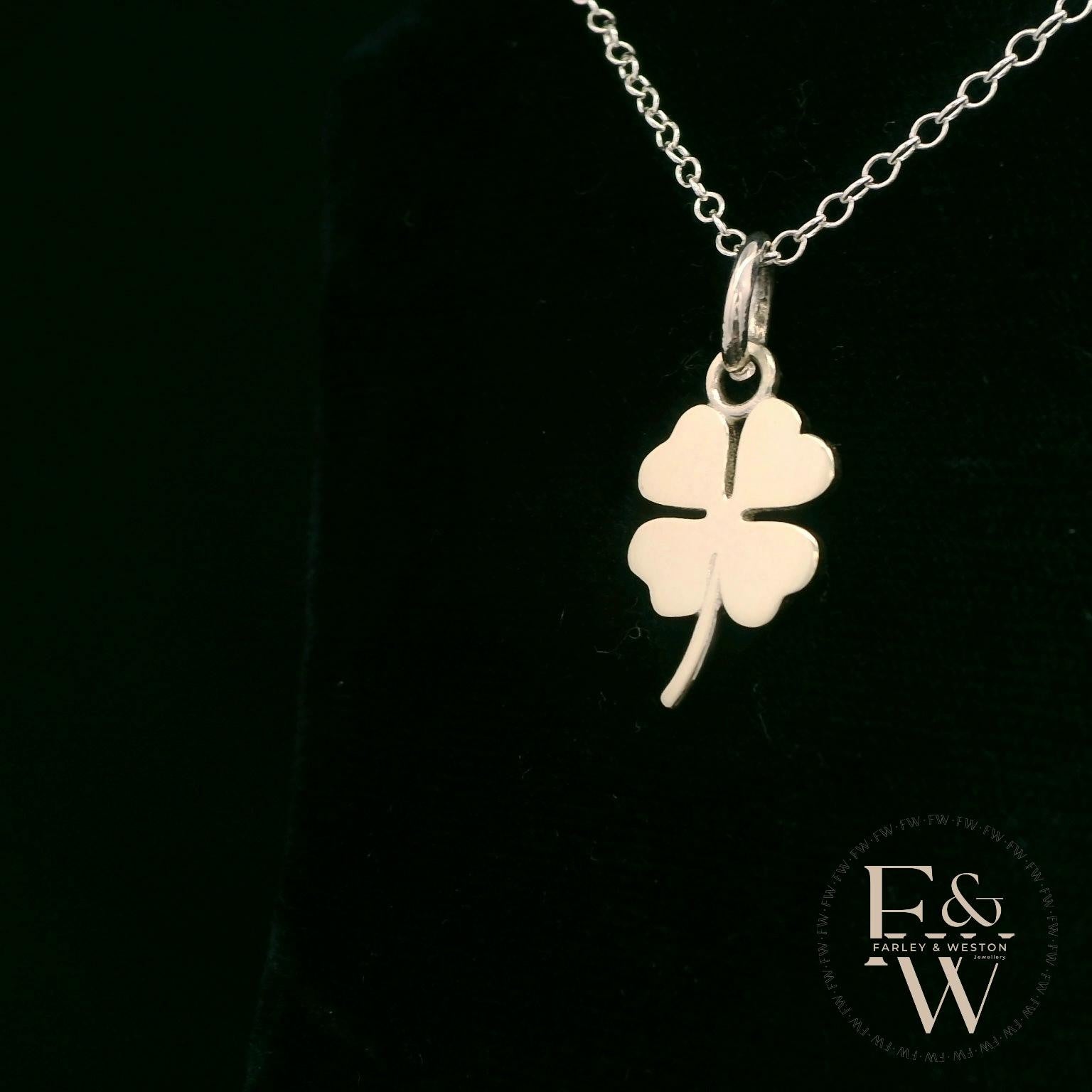 Sterling Silver 4 Leaf Clover Pendant