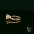 9ct Yellow Gold and White Moissanite Single Stone Ring