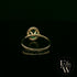 Lab Grown Emerald and Diamond 9ct Yellow Gold Cluster Ring
