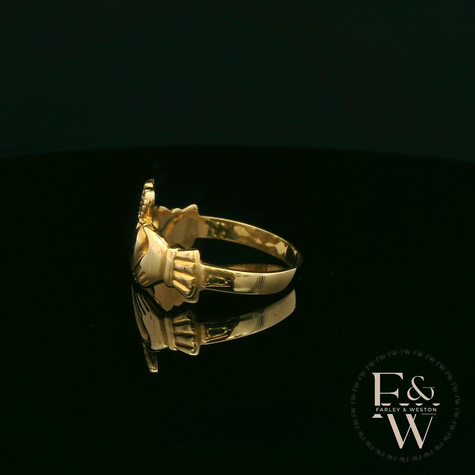 9ct Yellow Gold Claddagh Ring