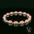 Sterling Silver Oval Coral Bracelet