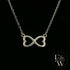 Silver Infinity Heart Charm Pendant