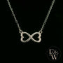 Silver Infinity Heart Charm Pendant