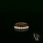 9ct Rose Gold Diamond Half Eternity Ring