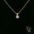 9ct Yellow Gold & Solitaire Moissanite Pendant