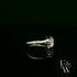 Double Moissanite & 9ct White Gold Ring
