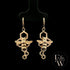 9ct Yellow Gold Bee-Inspired Earrings