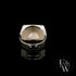 Heavy Silver Textured Pyramid Ring