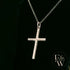 Silver Twisted-Cross Pendant