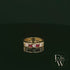 18ct Yellow Gold Round-Cut Ruby & Diamond Set Ring