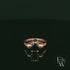 9ct Rose Gold Skull Shoulder Black CZ Solitaire Ring