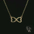 9ct Yellow Gold Infinity Heart Charm Pendant