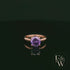9ct Rose Gold 2ct Amethyst Single Stone Ring