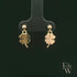 9ct Yellow Gold 4 Leaf Clover Dropper Earrings