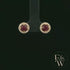 18ct Yellow Gold Round-Cut Ruby & Diamond Studs