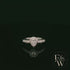 Swarovski Silver & White CZ Pear-Shaped Halo Ring